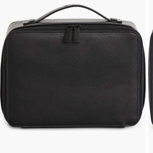 beis black cosmetic toiletry travel case - new